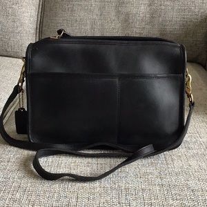 Coach black cross body.
